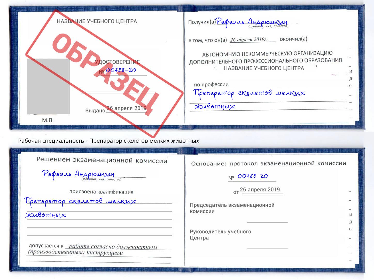 Препаратор скелетов мелких животных Набережные Челны
