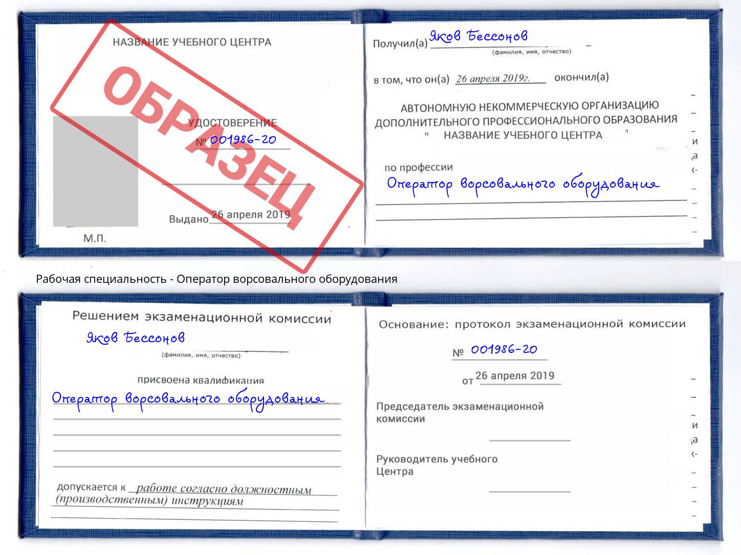 Оператор ворсовального оборудования Набережные Челны